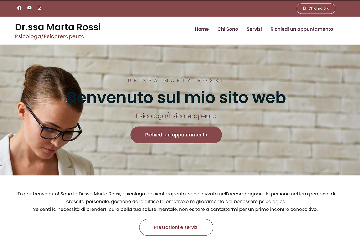 One Page per Psicologo